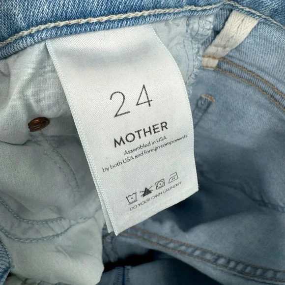MOTHER The Weekender  Fray in Swimming Pool Sunday Size 24 jeans B2328 - Picture 6 of 7